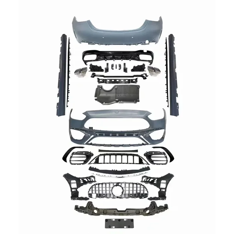 

Factory W206 Upgrade C63 Body Kit C63 Style Front Rear Bumper Kit with Grille Diffuser
