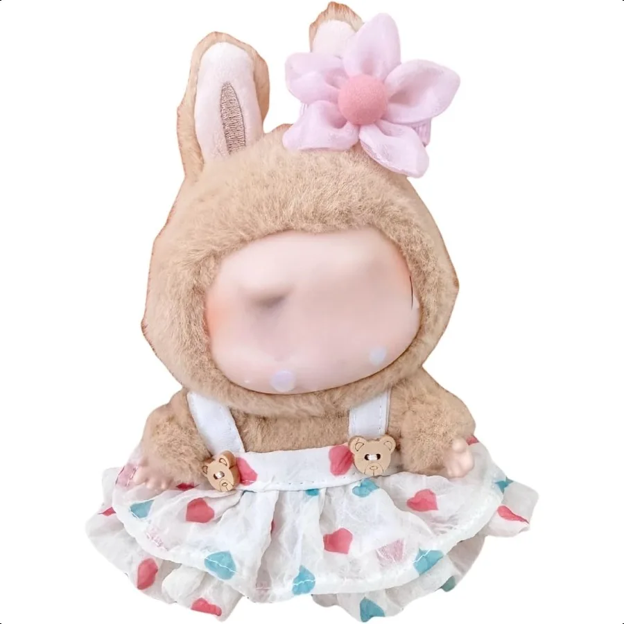 

Cute Doll Clothes NO Doll Handcrafted Crochet for 17cm Doll Premium Outfit with Accories Stylish Clothes Beautiful (Colour G)