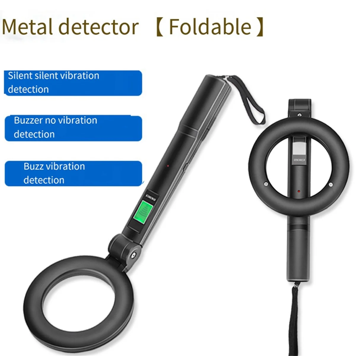 DM3005A Professional Metal LCD Detector Handheld Pinpointer Alarm High Sensitivity Scanner Security Checker Finder