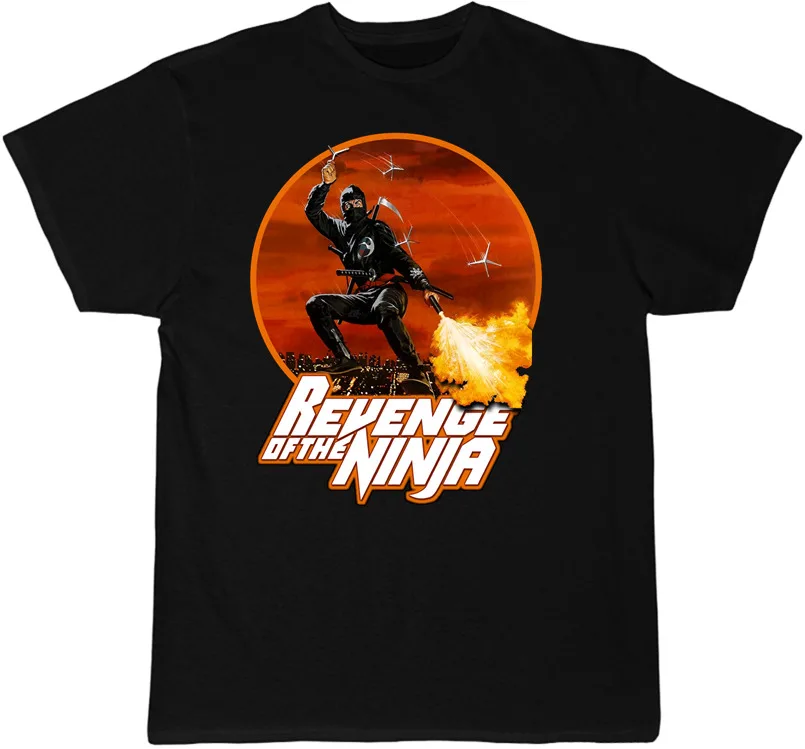 Revenge Of The Ninja T Shirt 80's Cult Classic New