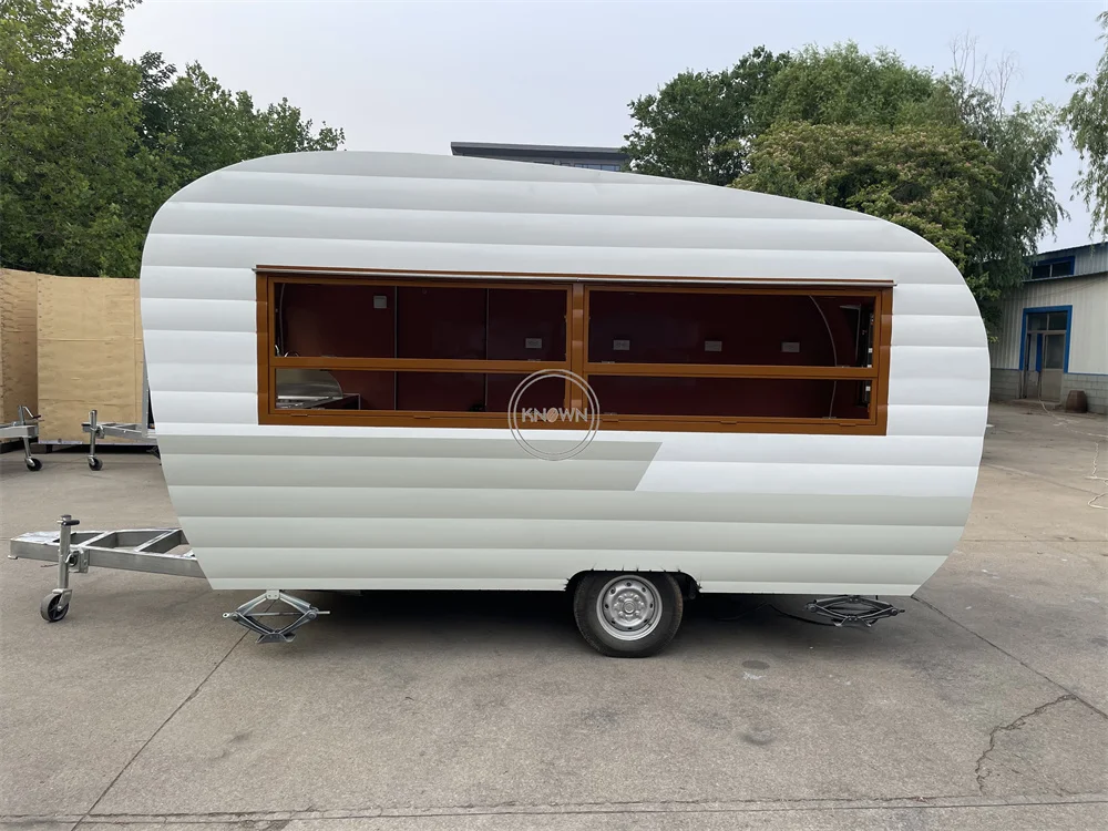 Food Trailer Mobile Kitchen New Design Food Truck Ice Cream Snack Kiosk Hot Dog Cart  Concession Coffee Truck Fully Equipped