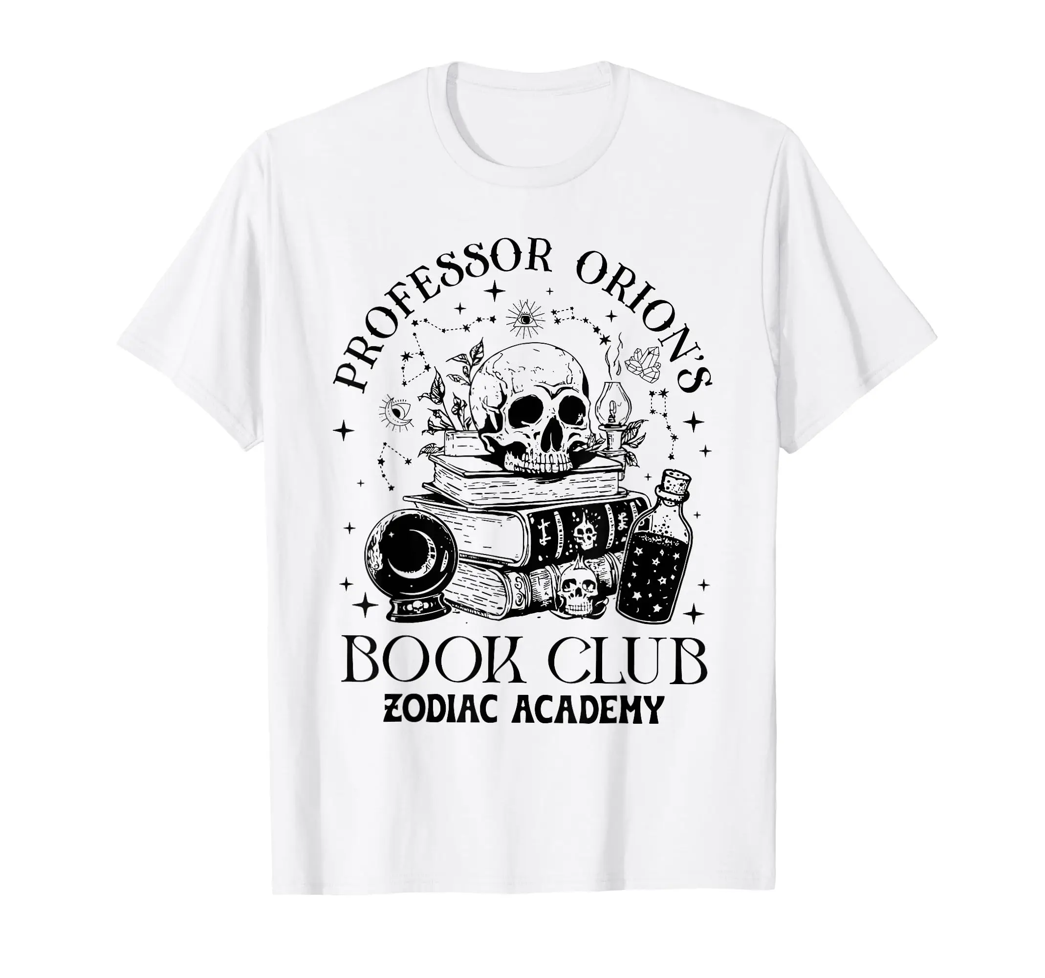 

Professor Orions Book Halloween Skull Book T-Shirt