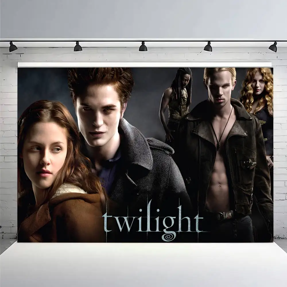 خلفية تلفزيون توايلايت إيزابيلا إدوارد كولين لتزيين حفلات أعياد الميلاد وخلفية ديكور غرفة التصوير الفوتوغرافي