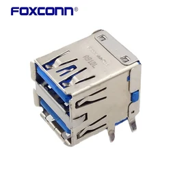 USB 3.0 Double Port Connector Type A Receptacle 2x1 PortsSocket Laptop Two Jack Port Female Socket Foxconn