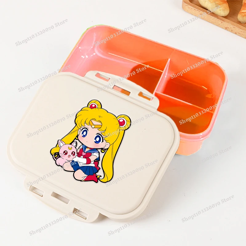 

Sailors Moons Kawaii Lunch Boxs Girl Cartoon Anime Bento Box Single Layer Sealed Leak Proof Large Capacity Rice Boxs Picnic Box