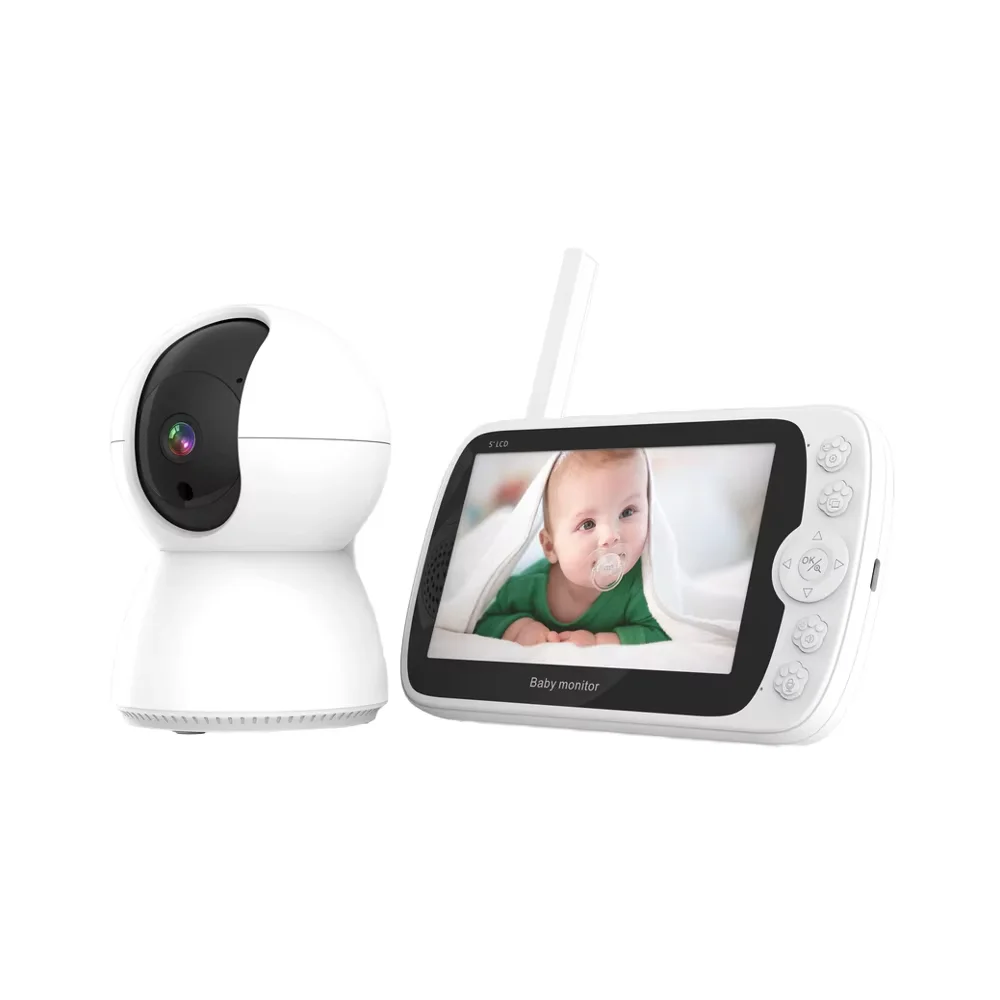 

Mini Smart CCTV Network Cameras 2MP Full Color LED Screen Baby Crying Detection Motion Tracking Night Vision Baby Monitors Cloud