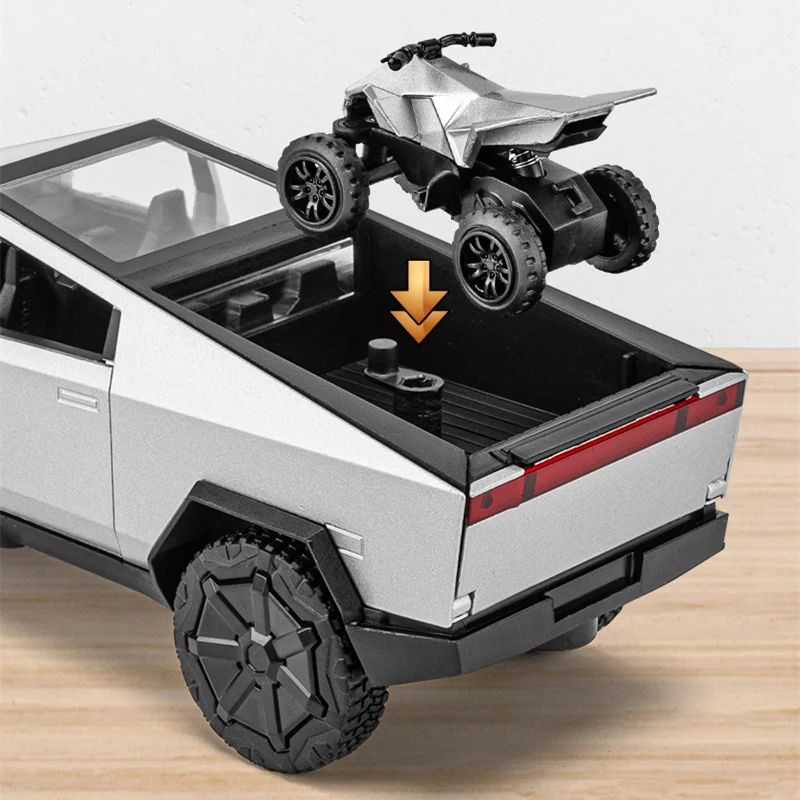 New 1/32 Cyber Toy truck Pickup Alloy Car Model Diecasts Metal Off-road Vehicles Car Model Simulation Collection Kids Toys Gift