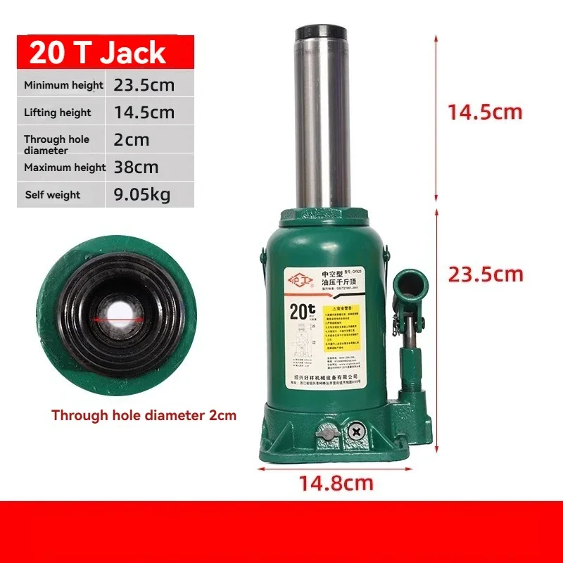 Hollow Hydraulic Jack With A Capacity Of 16 Tons And 20 Tons