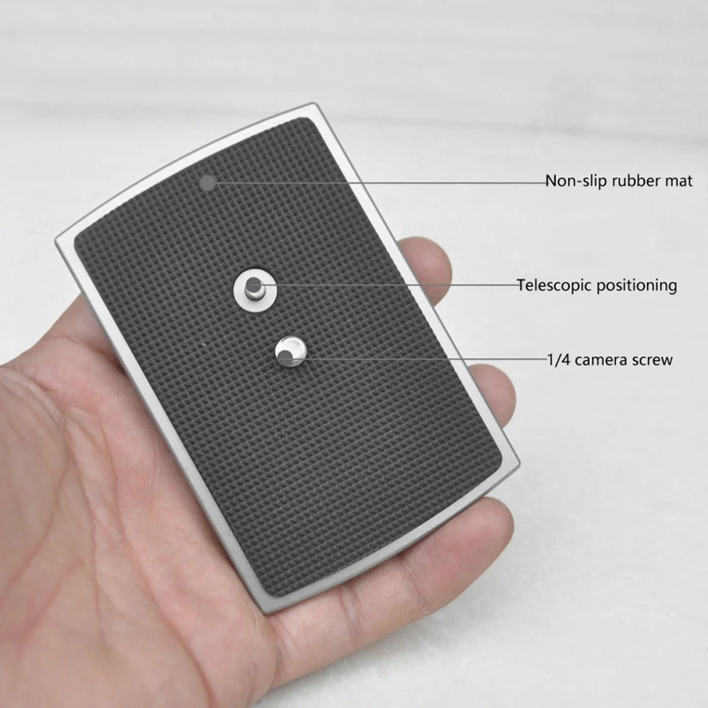 لوحة إطلاق سريعة مصنوعة بشكل جيد لـ Libec TH-650DV 1/4 بوصة برغي تثبيت ثلاثي القوائم Monopods لوحة مشبك كاميرا #6