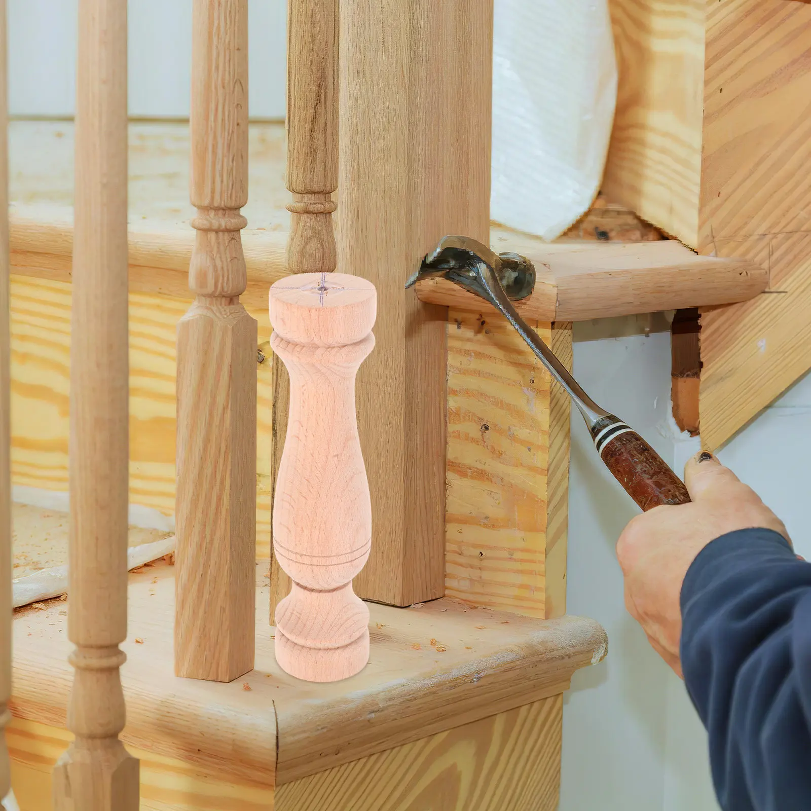 Wood Balusters for Staircase I - Interior Design Deck 评论和价格