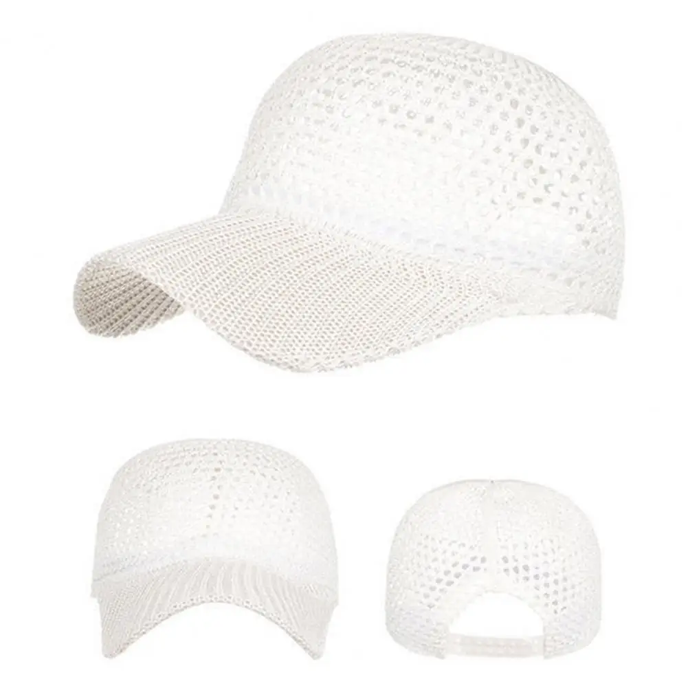 قبعة مغامرة خارجية، قبعة بيسبول شبكية سريعة الجفاف للرجال والنساء، قبعة سائق الشاحنة ذات حافة منحنية للرياضات الخارجية والجري والمشي
