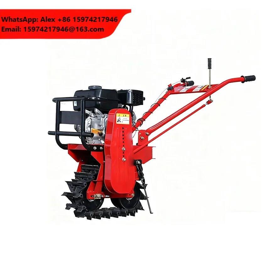 Diesel Engine 6/8HP Multifunctional Trenching And Fertilizing Micro Cultivator Chain Track Rotary Cultivator