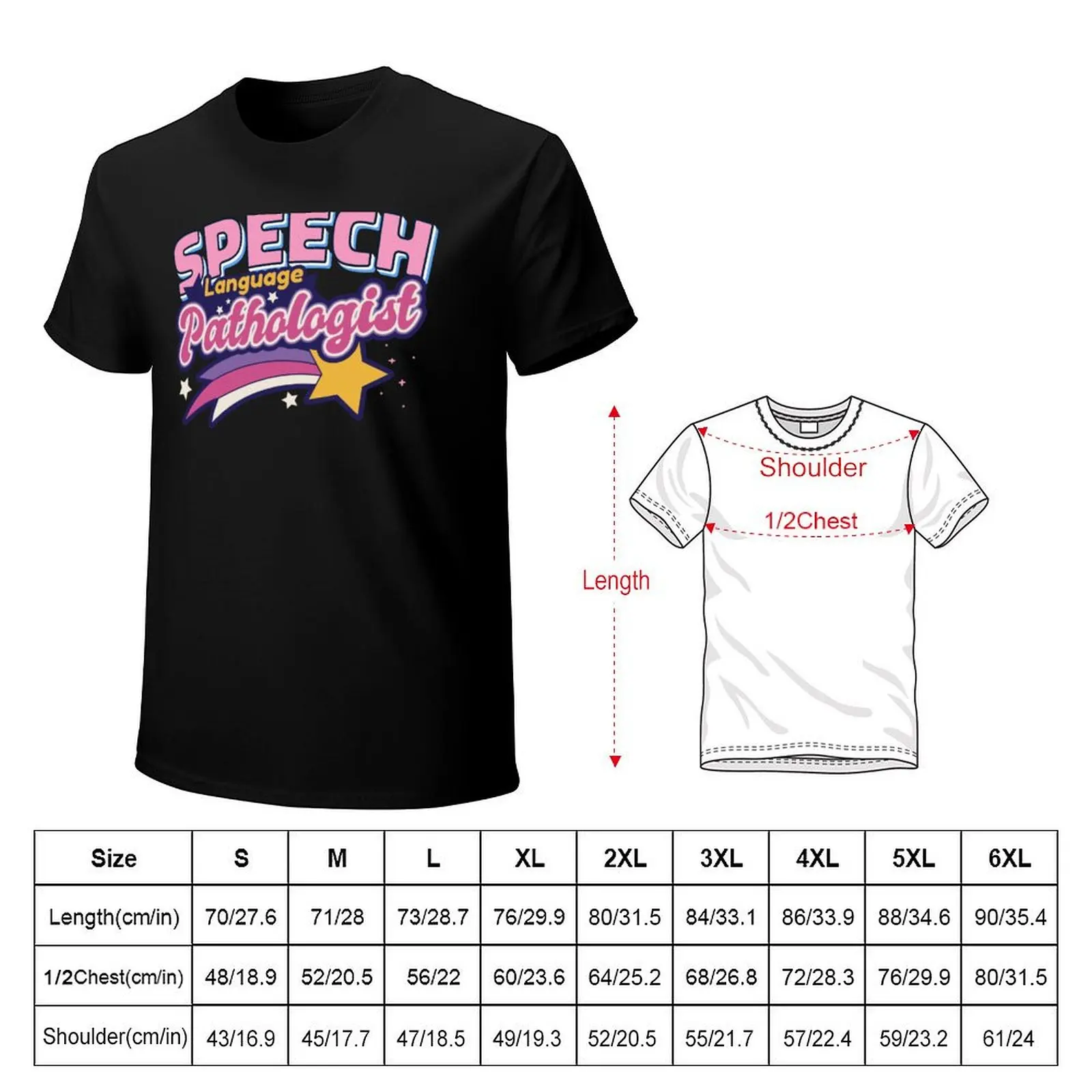 Speech Language Pathologist SLP Art T-Shirt Casual Work Wear T-Shirt