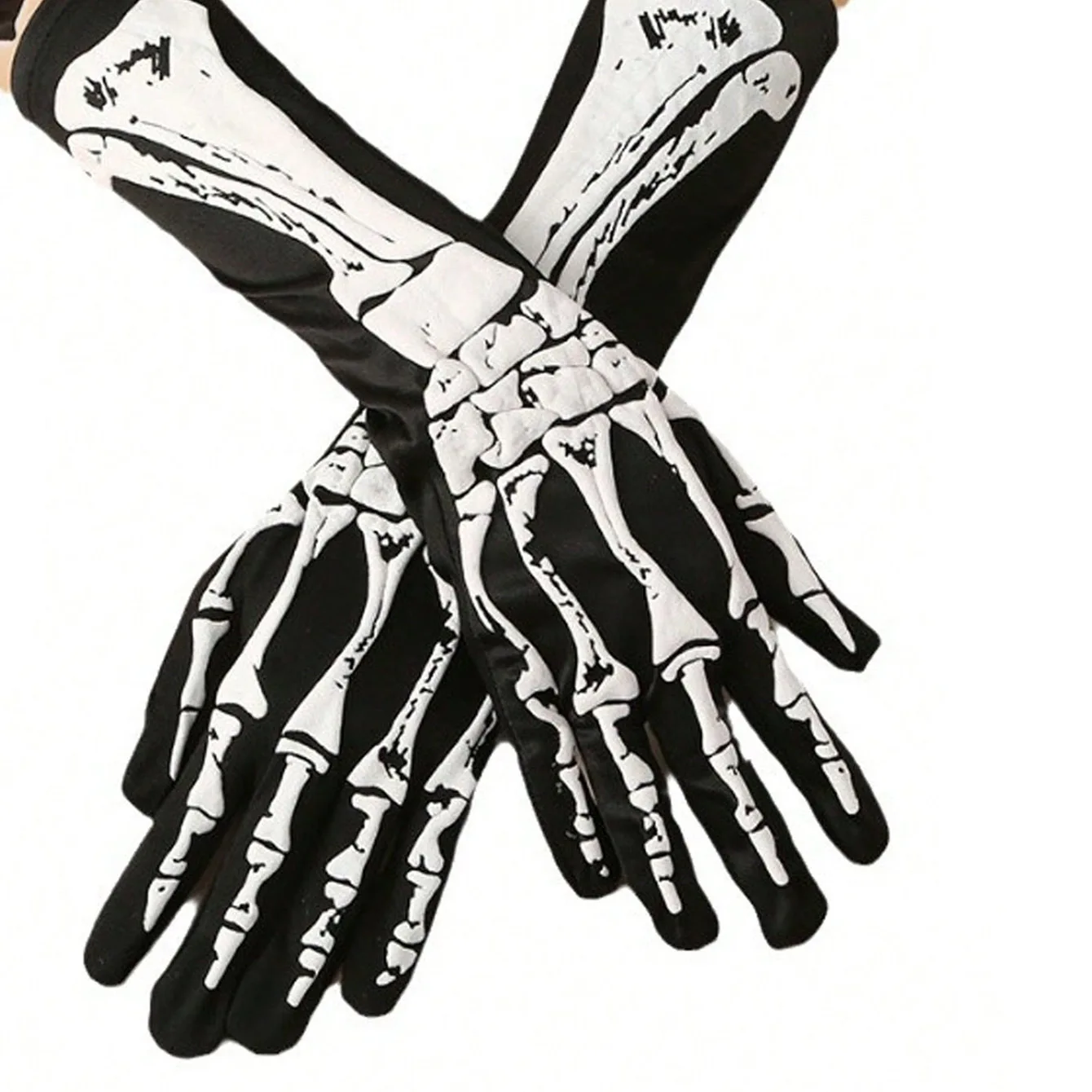 قفازات الهيكل العظمي للهالوين حفلة الرقص حفلة الرعب شبح الهيكل العظمي قفازات أداء زي الدعائم