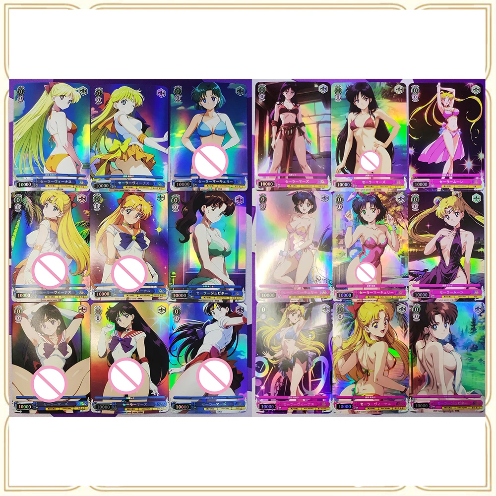 

Аниме История Богини DIY ACG Сейлор Меркурий Сейлор Марс Юпитер Премиум Блестящие Коллекционные Открытки Рождественские Подарки На День Рождения