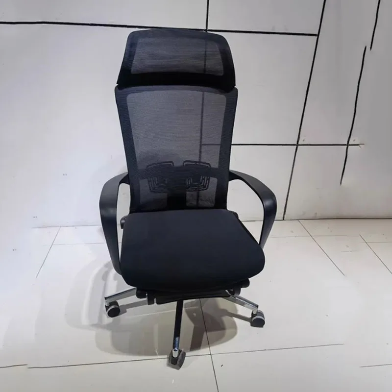 Armpad Cheap Relax Office Chair Mesh Comfy Ergonomic Fancy Modern White Office Chair Computer Recliner Bureau Meuble Furniture image 2