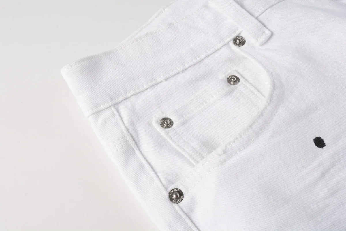 

Summer Daily Casual 5021 Denim Shorts Men's Women's High Street Popular Solid Color Pants Personality Brands Jeans