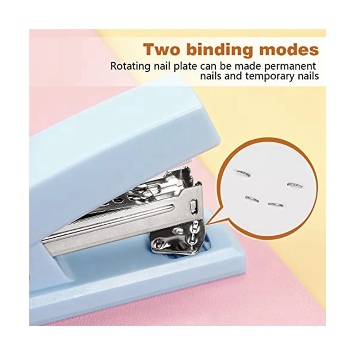 دباسية مكتبية محمولة للمكتب ، كباطات متينة ، لوازم مكتبية ، زرقاء