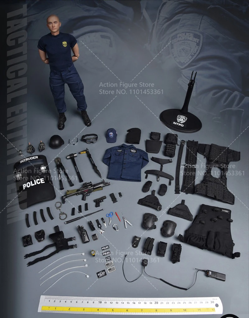 In Stock SoldierStory SS100 1/6 Scale NYPD - ESU EMERGENCY SERVICE UNIT Full Set 12'' Male Solider Action Figure Model Toy Doll