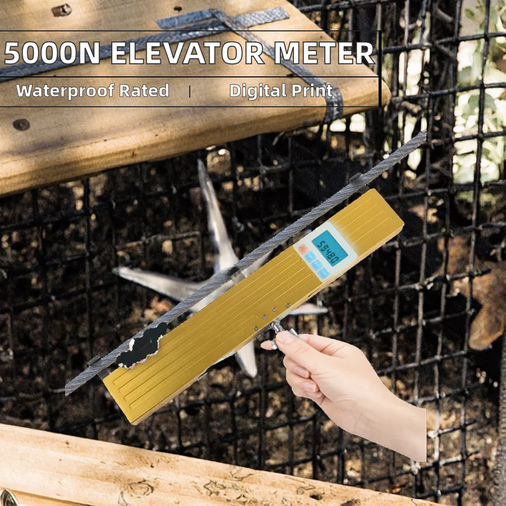 Factory 5000N Digital Elevator Rope Tension Meter 220V Electronic Power Machine 1-Year Warranty Support