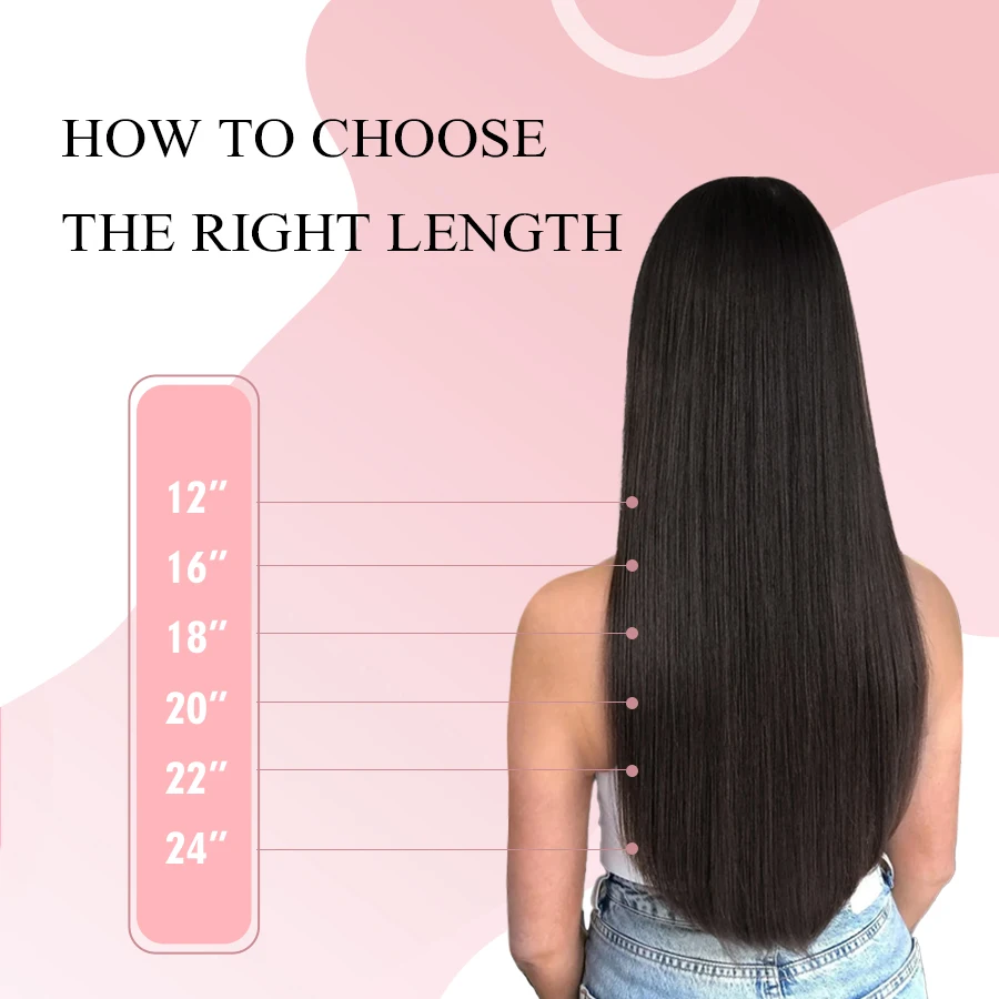 K.S الباروكات الشريط في شعر مستعار بشري سلس بو الجلد لحمة عذراء حقيقية غير مرئية الشعر مزدوجة الجانب 16 "40 جرام 20 قطعة ( # 1ب)