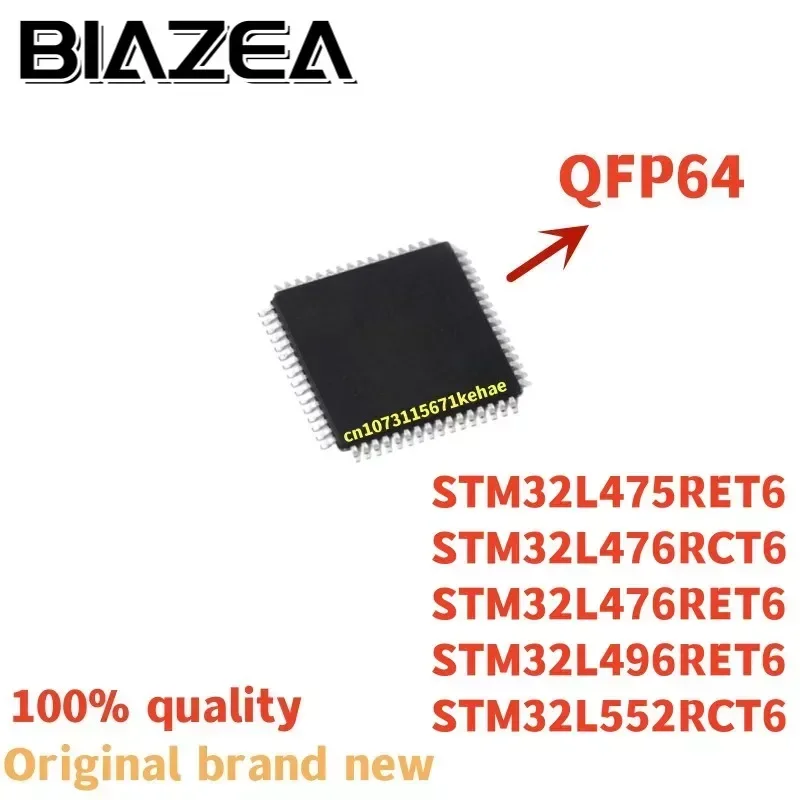 1piece STM32L475RET6 STM32L476RCT6 STM32L476RET6 STM32L496RET6 STM32L552RCT6 QFP64 Chipset