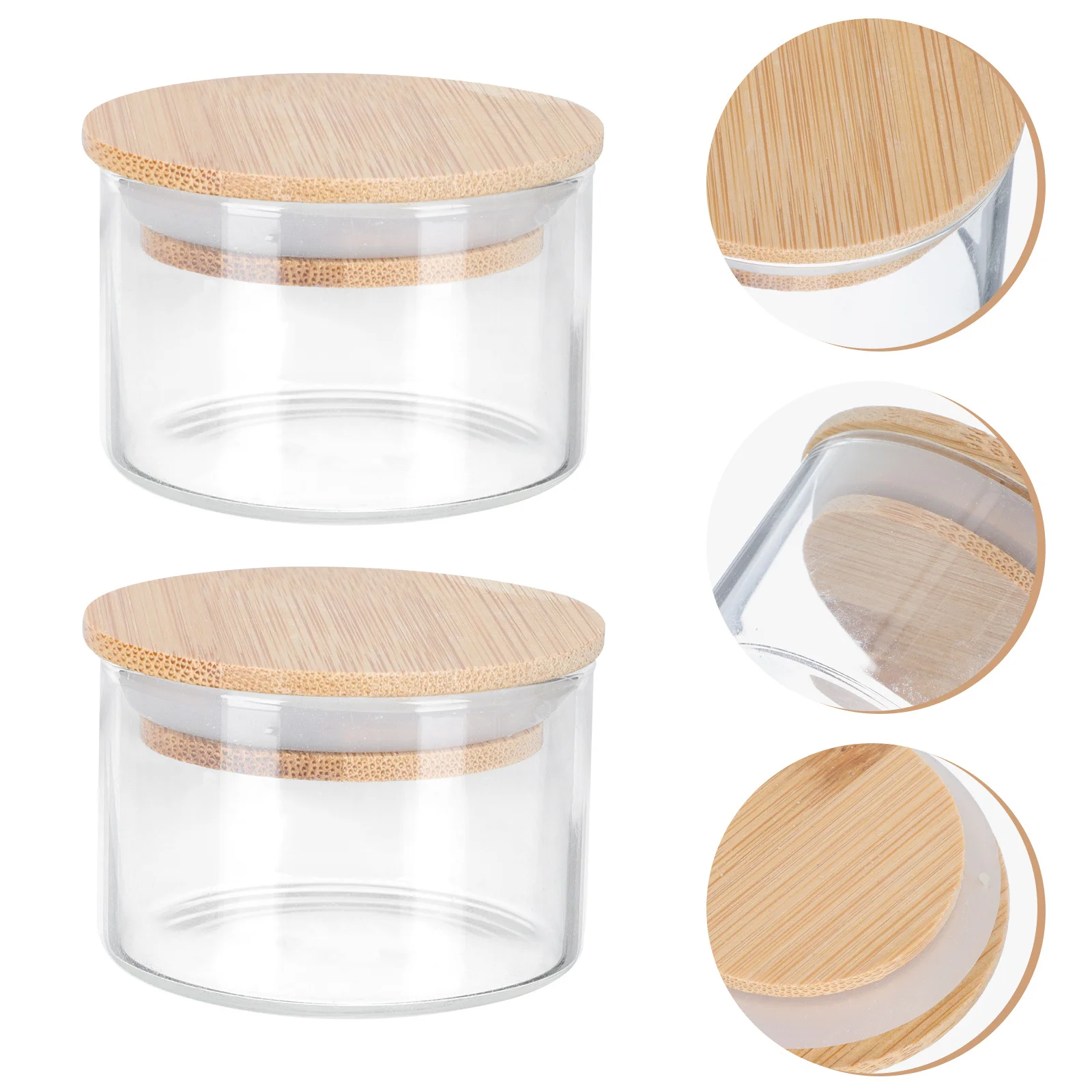 قطعتان من كوب غسيل قلم مانيكير ممتاز من الزجاج الشفاف لخلط السوائل وبودرة تلميع وصديقة للمبتدئين في صالونات الأظافر