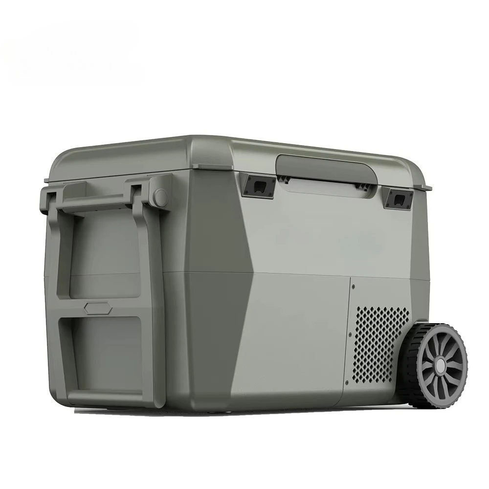 

Battery Powered 12 V Portable Refrigerator 42 L Car Freezer Camping RV Truck Refrigerator with Tie Rod