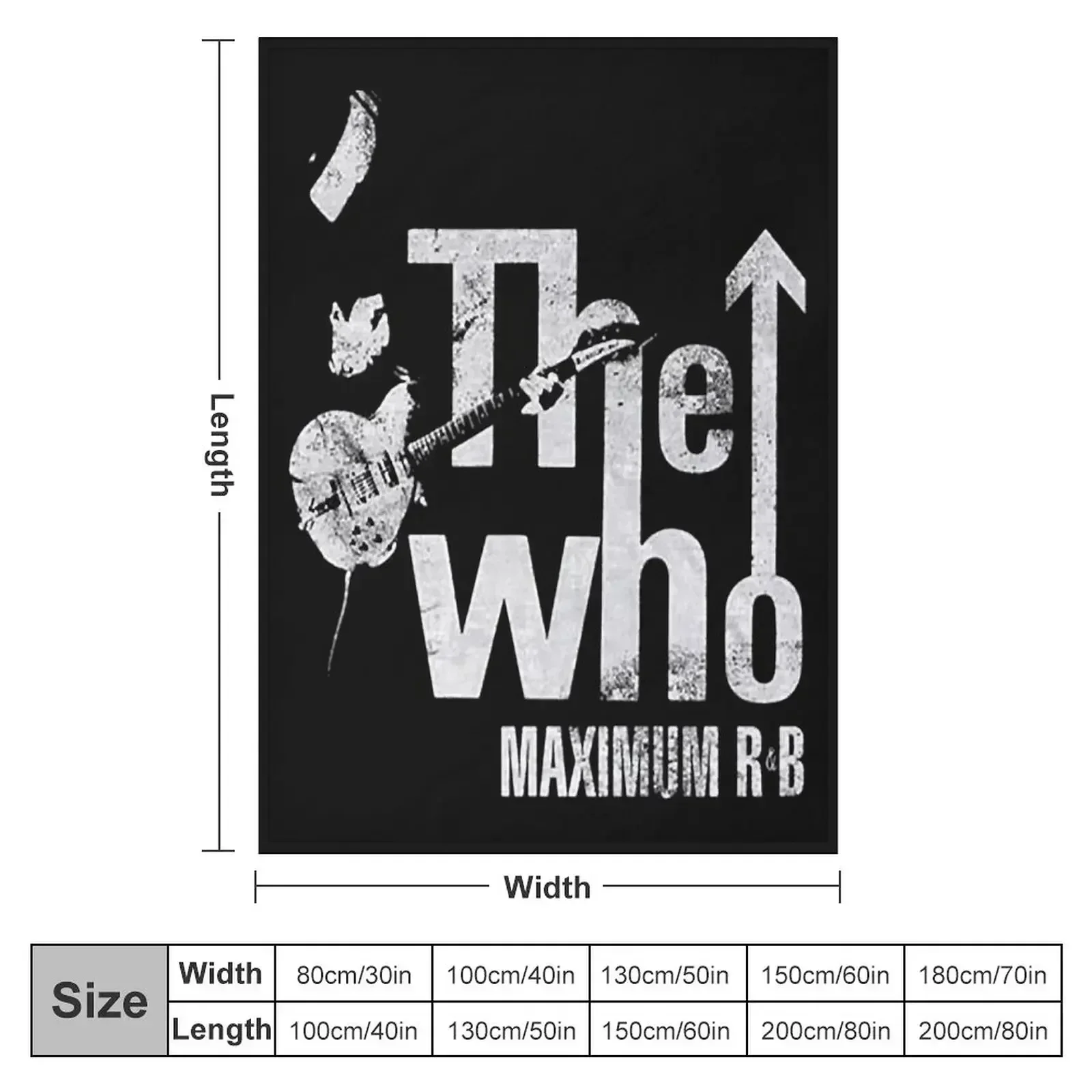 New The Who Maximum R&B Pete Townshend Rock Official Throw Blanket Blankets For Sofas Comforter manga Travel Blankets