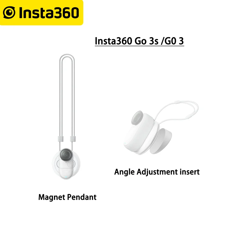 

Insta360 GO 3S Magnet Pendant POV Necklace Bracket Silicone Lanyard Angle Insert For Insta 360 GO 3 & GO3S Accessories