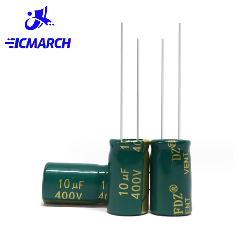 10PCS 400V 10UF Capacitor 400V10UF 10UF 400V 10x17mm Low ESR Aluminum Electrolytic Capacitor