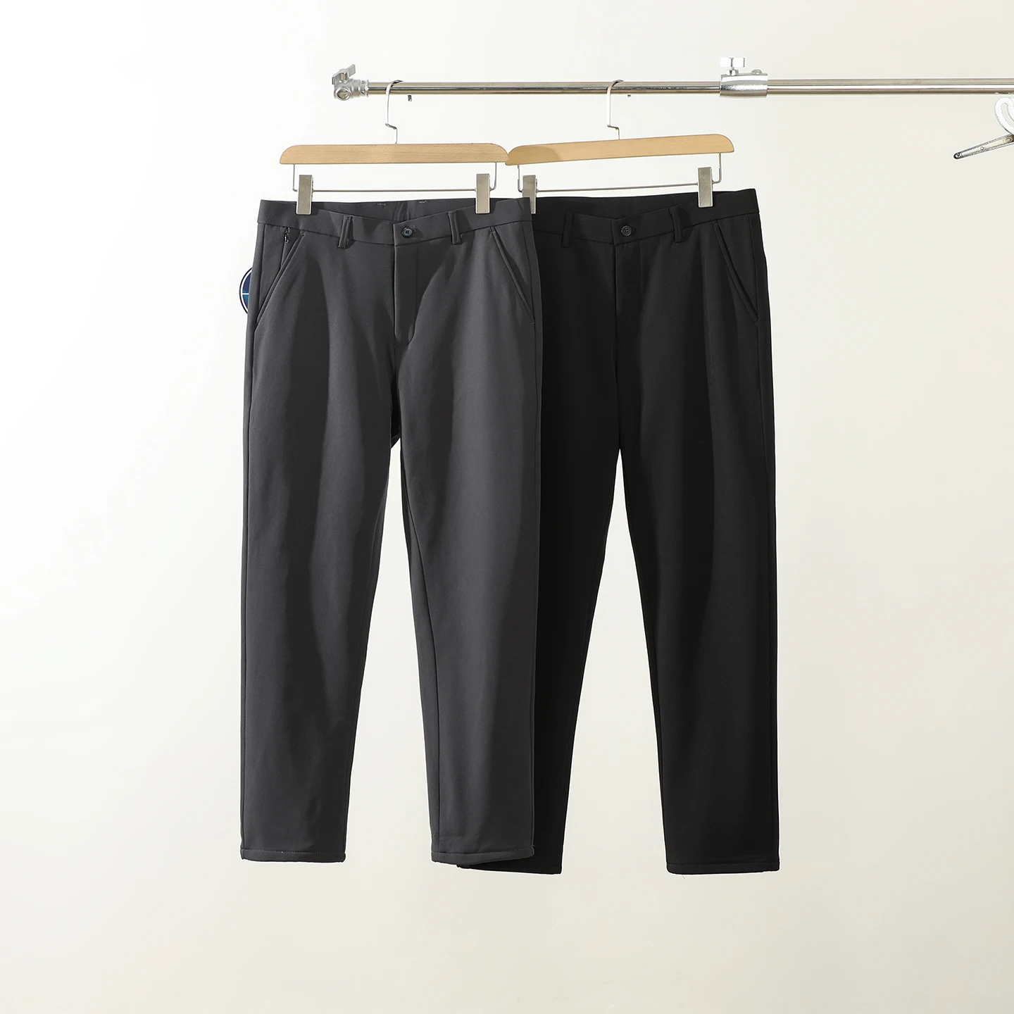 

Мужские брюки из гусиного пуха Trade King, прямые, теплые, зимние, новинка, модные городские повседневные длинные брюки