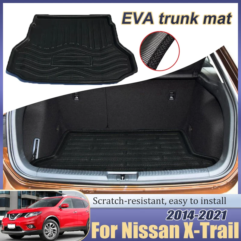

Car Rear Trunk Mat for Nissan X-Trail X Trail T32 Rogue Accessories 2014~2021 Floor Storage Tray Liner Cargo Boot Protector Pad