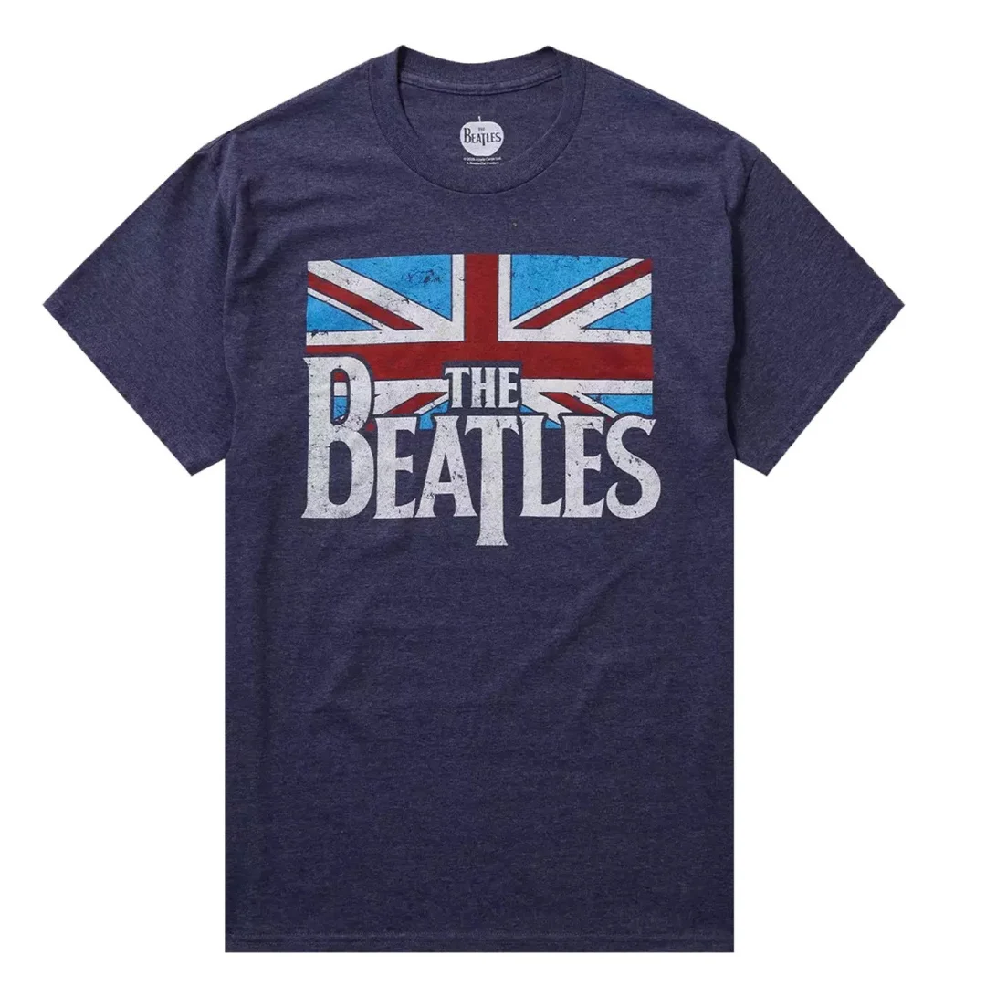 The Beatles vintage rock American retro T-shirt Spring Fashion Sports Pure cotton Men's T-Shirt Kid's Clothing Tee Y2k Woman image 2