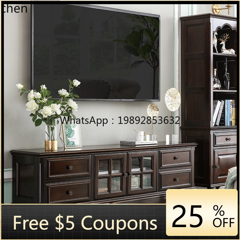 

TV cabinet coffee table combination small apartment living room light luxury modern simple household floor cabinet