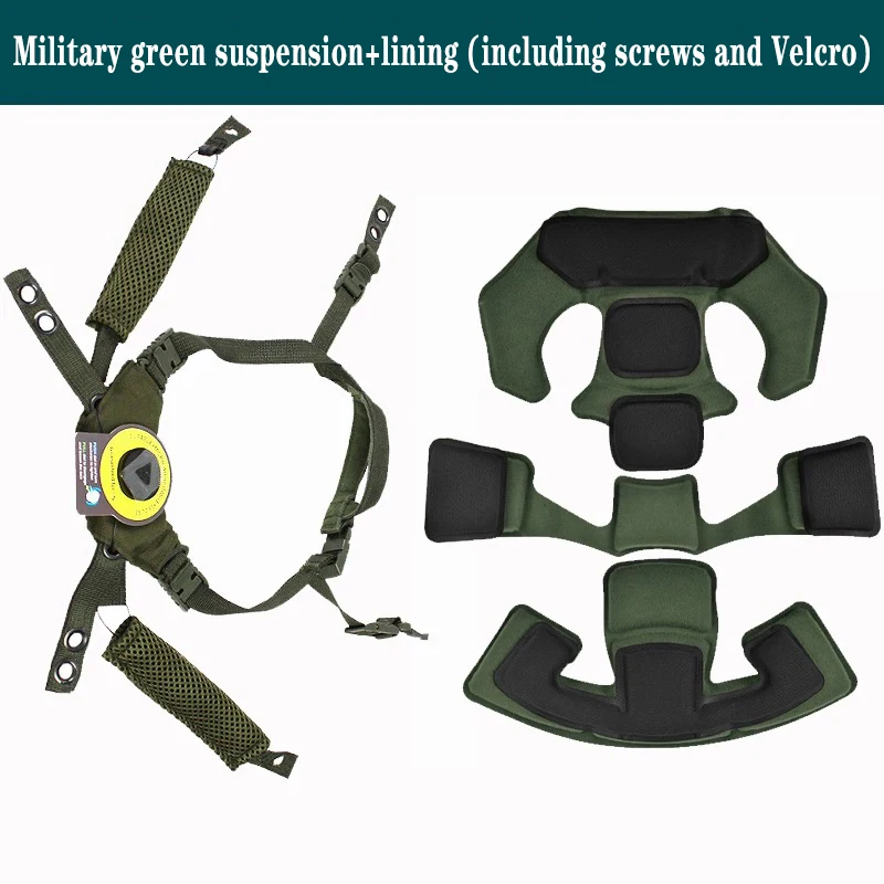 Wendy Helmet Suspension System Helmet Memory Sponge Pad Set Adjustable FAST MICH Outdoor Hunting Air Soft Helmet Accessories