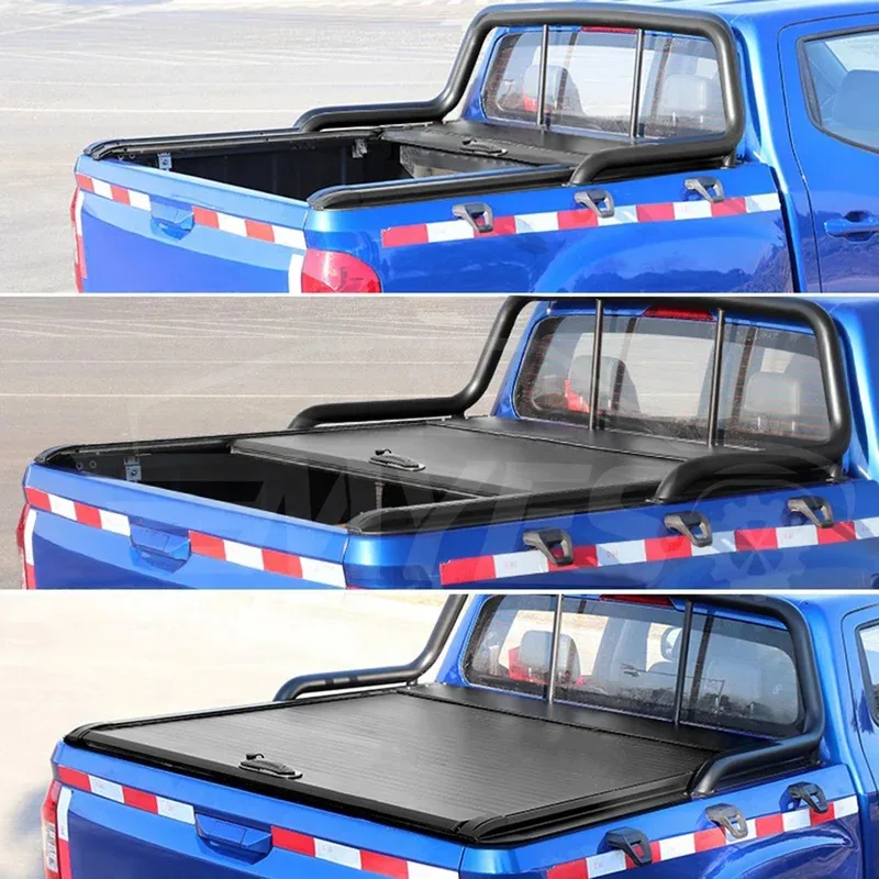 

Custom Retrac Roller Lid Up Truck Pick Up Bed Cover Aluminium Alloy Tonneau Cover For 2019 F150 F2