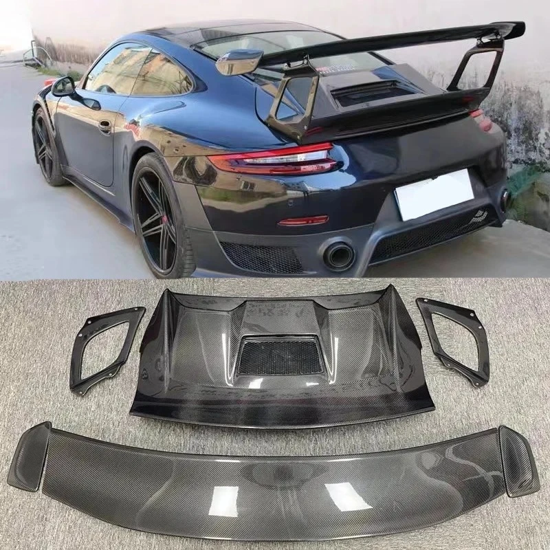 

For Porsche 911 Carrera 991.1 991.2 2010-2018 GT2 RS Real Carbon Fiber Rear Spoiler Wing Car Body Kit