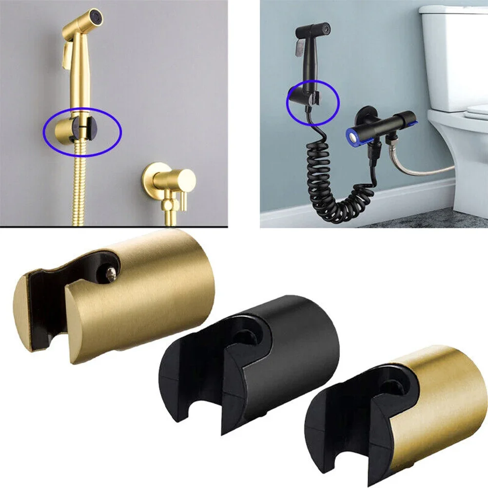 Stainless Steel Handheld Toilet Bidet Sprayer Holder Punch Free Shower Head Bracket Wall Hand-held Sprayer Nozzle Holder
