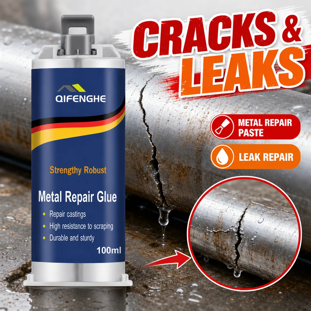 Heavy‑Duty Metal Repair Adhesive Bond Broken Metal Parts Heat‑Cold Resistant Anti‑Scratch Sturdy Repair Compound
