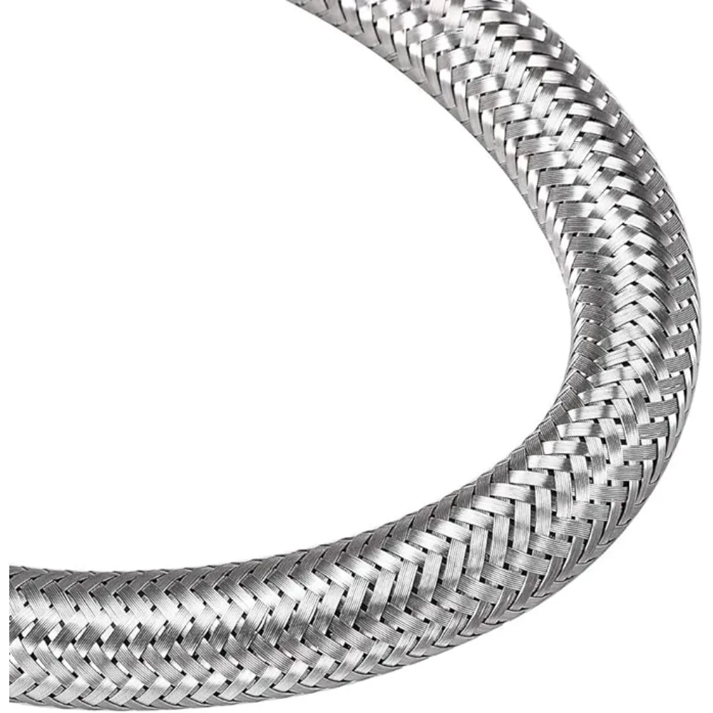 Stainless Steel G1/2 Internal and External Threaded Braided Flexible Hose Shower Hose 20-200CM Extension Hand Sprayer Pipe