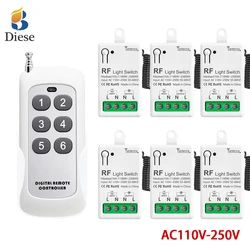 RF433Mhz universal Wireless Remote Control Light Switch AC110V 220V 10A 500M Relay Mini Module Transmitter for Lamp Fan LED