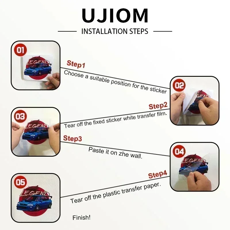 UJIOM مثير بيكيني الدائمة الموقف كافكا الجدار ملصق الإبداعية شخصية هونكاي ستار السكك الحديدية ملصق مائي خلفيات رائعة للأطفال #6