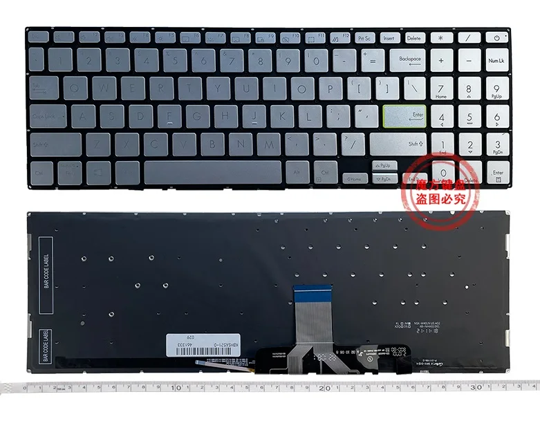 

New US Keyboard Silver for ASUS VivoBook 15X 2020 S5600F V5050 V5050EA X521F S15 S533 X521 Laptop Keyboard Backlight