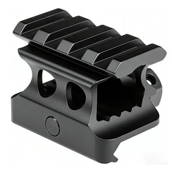 Adaptador elevador Picatinny 4 ranuras 20mm – Perfil alto transparente