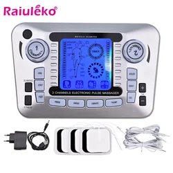 Electronic Pulse Massager Tens Machine Massager Electrical Nerve EMS Muscle Stimulator Acupuncture Fat Burner Health Pain Relief
