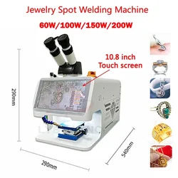 ジュエリースポット溶接機,nd yagレーザー,タッチスクリーン,ミニレーザー溶接,ccd制御システム,microscop,60w,100w,150w,200w