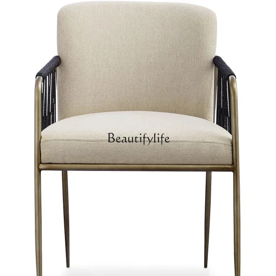 

yj19 Italian Style Light Luxury Designer Stainless Steel Dining Chair Modern Minimalist Living Room Hotel Reception Negotiation