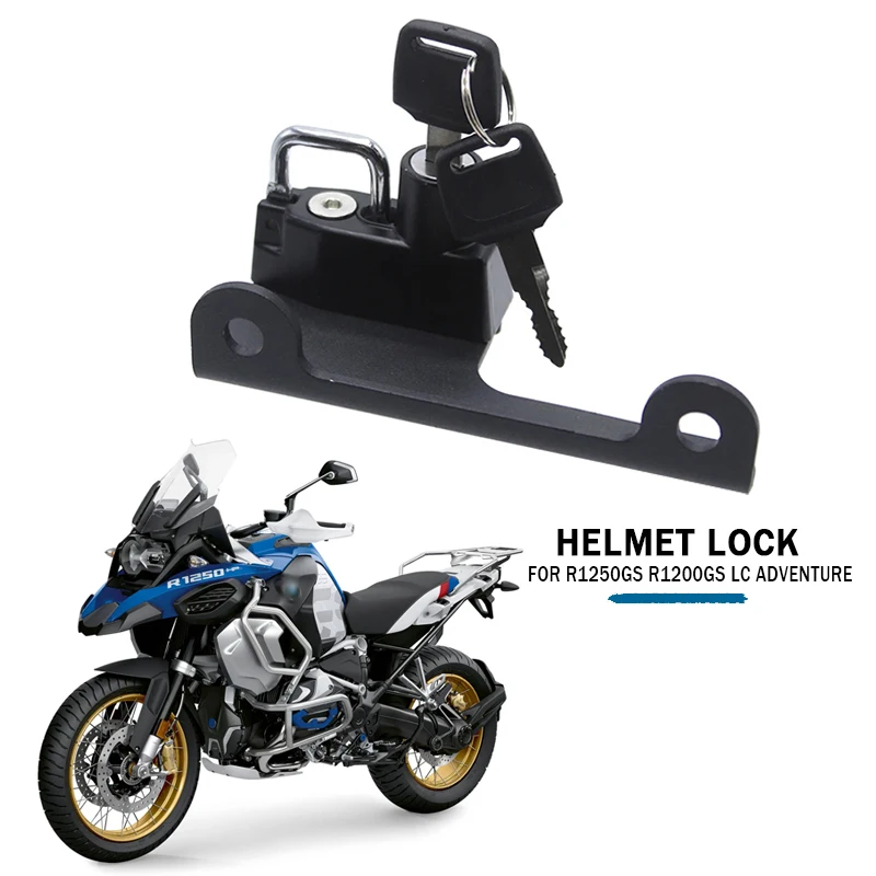 

For BMW R1250GS R1200GS LC ADV R1250 GS R1200 GS Adventure 2014-2022 Motorcycle Helmet Lock Side Anti-theft Security with 2 Keys