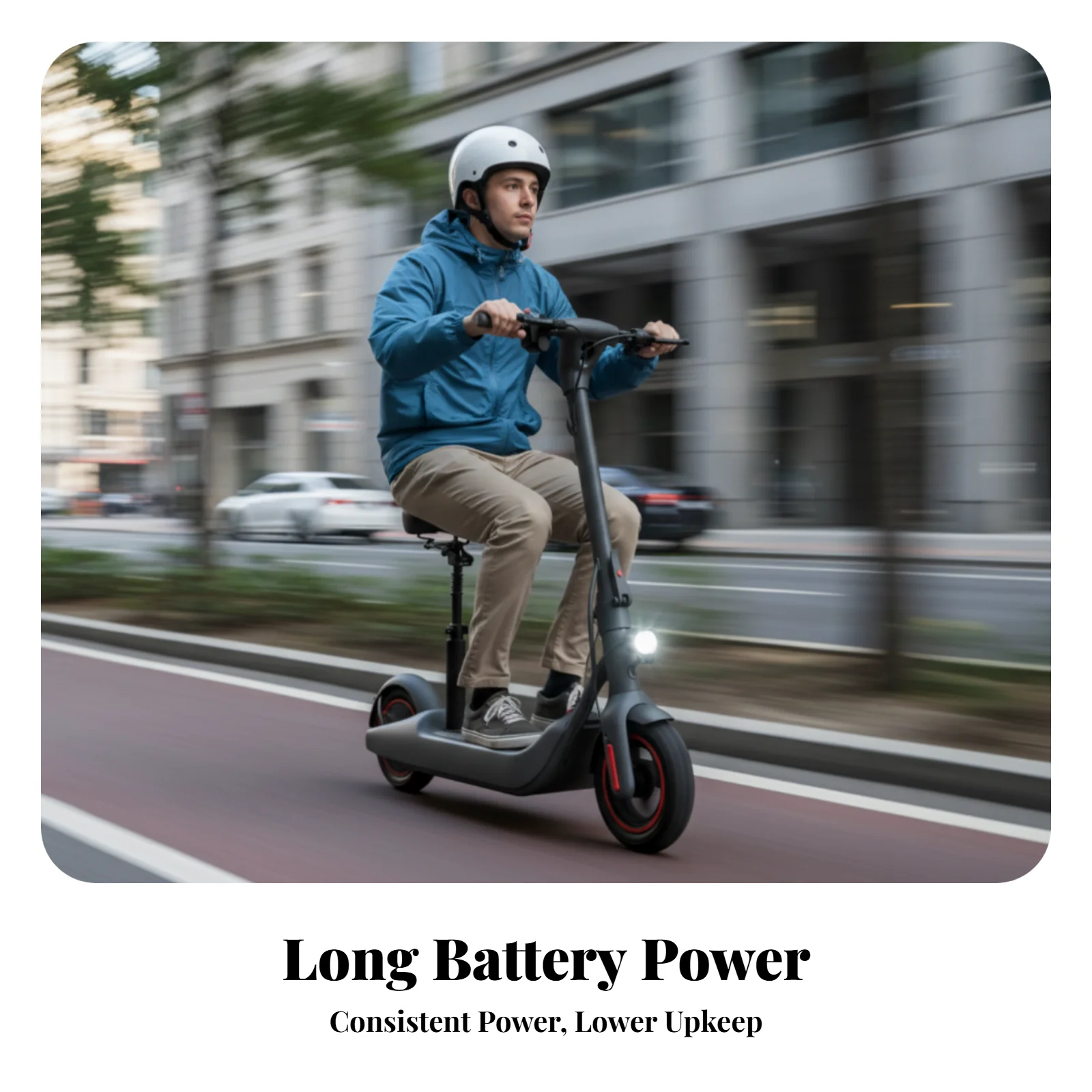 

Складной, с двойным торможением, большой запас хода, для поездок на работу